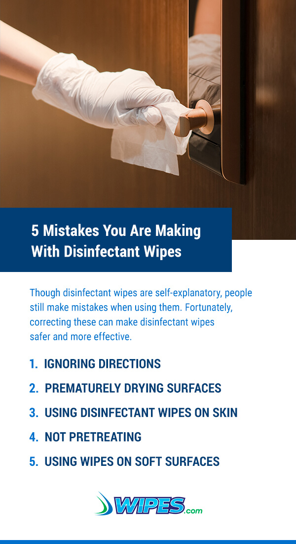 5 mistakes you are making with disinfectant wipes