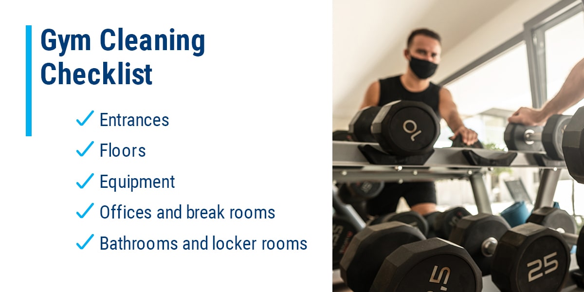 gym cleaning checklist