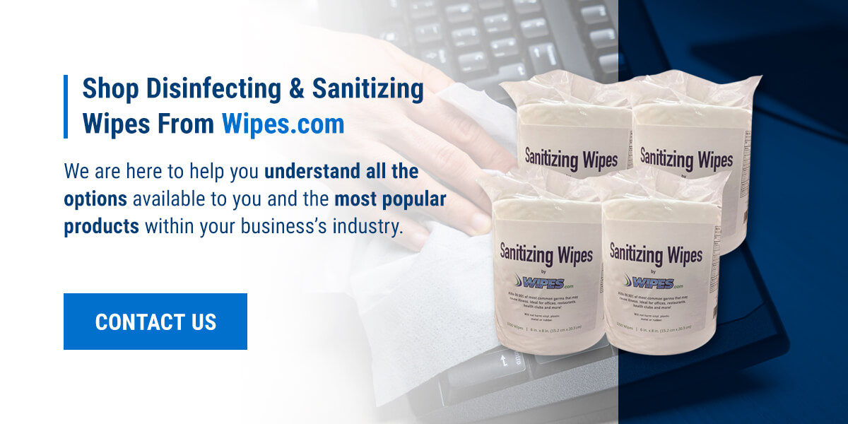 Shop for workplace wipes using Wipes.com